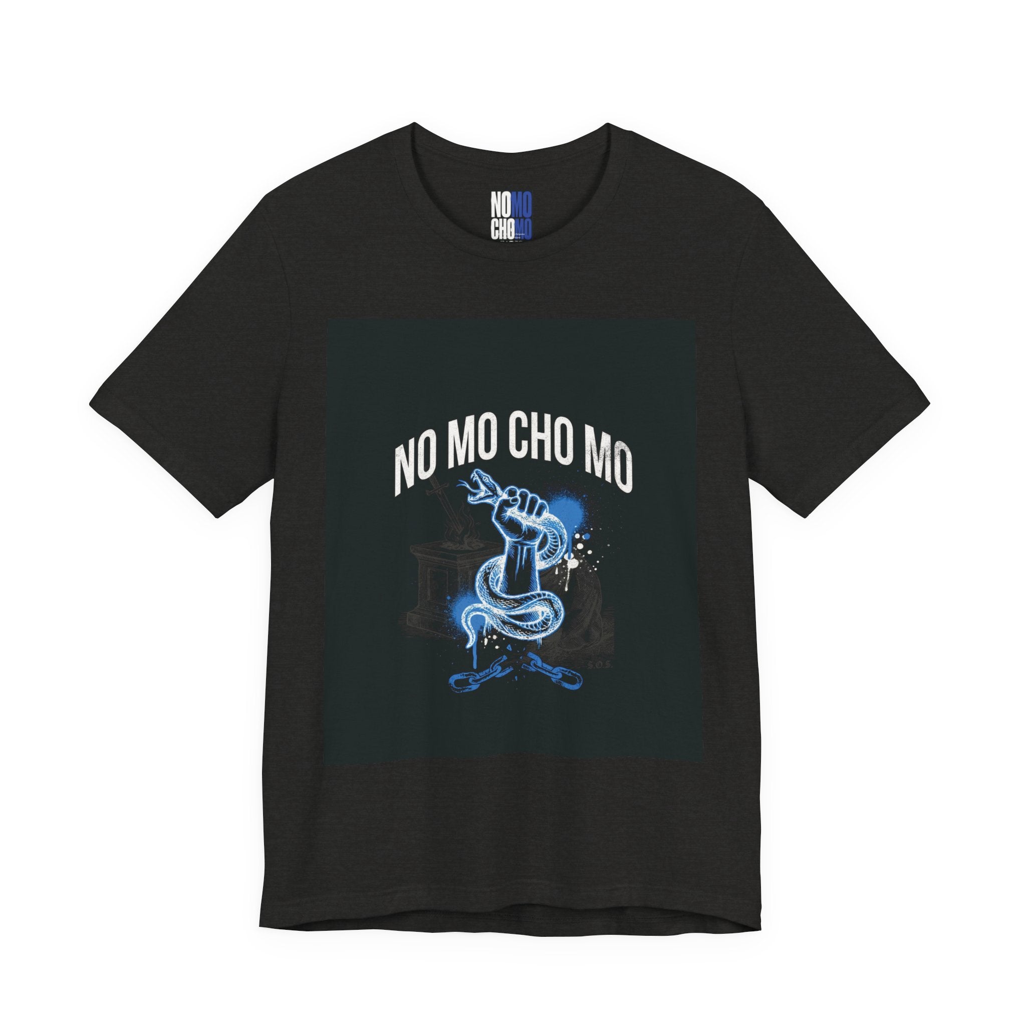 No Mo Cho Mo Tee — Blue Genie Illustration Graphic T-Shirt