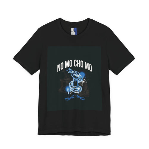 No Mo Cho Mo Tee — Blue Genie Illustration Graphic T-Shirt
